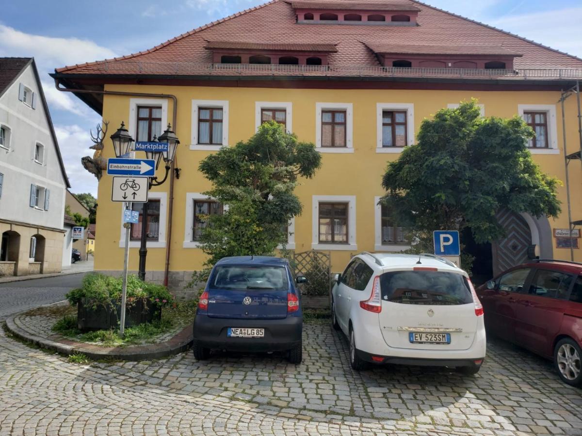 Alte Poststation Goldener Hirsch Hotel Emskirchen Buitenkant foto